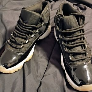 Nike Black Air Jordan Retro 11 Athletic Shoes